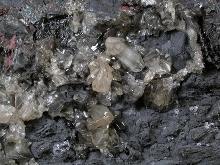 Cerussite on Galena from Prbram, Central Bohemia, Czech Republic