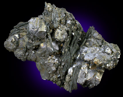 Jamesonite with Valentinite on Pyrite from Zacatecas, Mexico