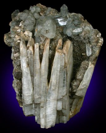 Albite var. Cleavelandite with Quartz, Muscovite from Strickland Quarry, Collins Hill, Portland, Middlesex County, Connecticut