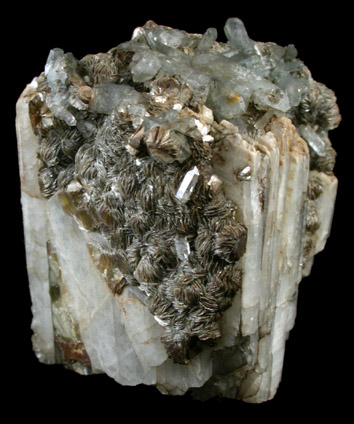 Albite var. Cleavelandite with Quartz, Muscovite from Strickland Quarry, Collins Hill, Portland, Middlesex County, Connecticut