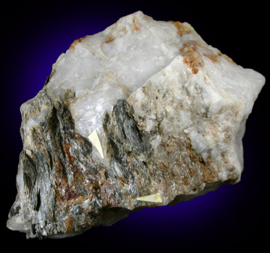 Gold in Quartz from Lisbon, Grafton County, New Hampshire