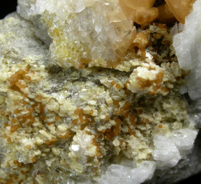 Hydroxylherderite, Moraesite , Microcline, Muscovite from Emmons Quarry, southeastern slope of Uncle Tom Mountain,  Greenwood, Oxford County, Maine