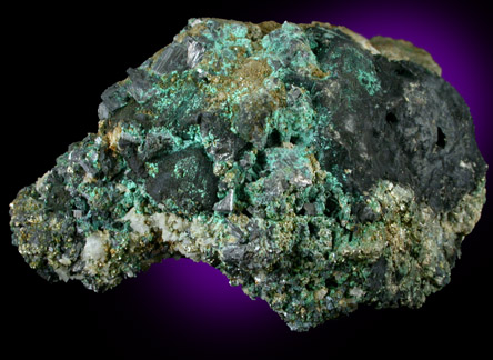 Enargite, Malachite, Quartz, Pyrite from Butte Mining District, Summit Valley, Silver Bow County, Montana