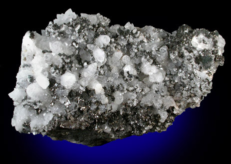 Enargite on Quartz from Butte Mining District, Summit Valley, Silver Bow County, Montana