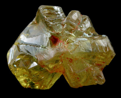 Chrysoberyl (sixling twins) from Esprito Santo, Brazil