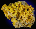 Smithsonite (cadmium-rich) on Dolomite from Philadelphia Mine, Rush Creek District, Marion County, Arkansas