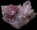 Quartz var. Rose Quartz Crystals from Lavra da Ilha, Taquaral, Jequitinhonha River, Minas Gerais, Brazil