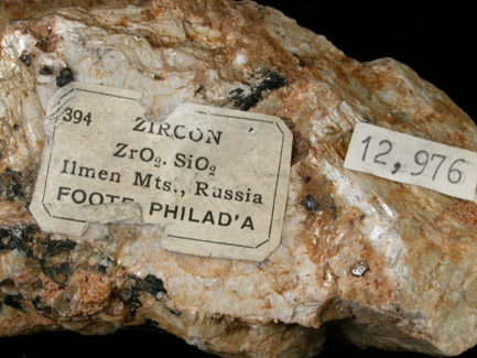 Zircon from Ilmenskie Mountains, Chelyabinsk Oblast', South Urals, Russia