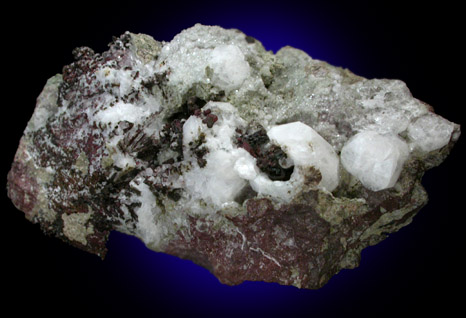 Analcime with Native Copper from Phoenix Mine, Keweenaw Peninsula Copper District, Michigan