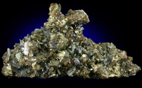 Chalcopyrite, Quartz, Sphalerite, Calcite from Groundhog Mine, Central District, Grant County, New Mexico