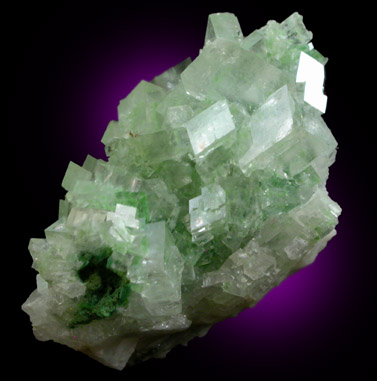 Calcite with Malachite inclusions from Tsumeb Mine, Otavi-Bergland District, Oshikoto, Namibia