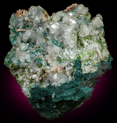 Cerussite and Rosasite from Tsumeb Mine, Otavi-Bergland District, Oshikoto, Namibia