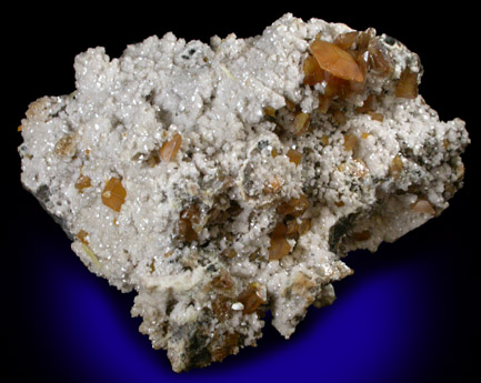 Wulfenite on Dolomite from Tsumeb Mine, Otavi-Bergland District, Oshikoto, Namibia