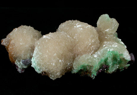 Calcite on Cuprite from Tsumeb Mine, Otavi-Bergland District, Oshikoto, Namibia