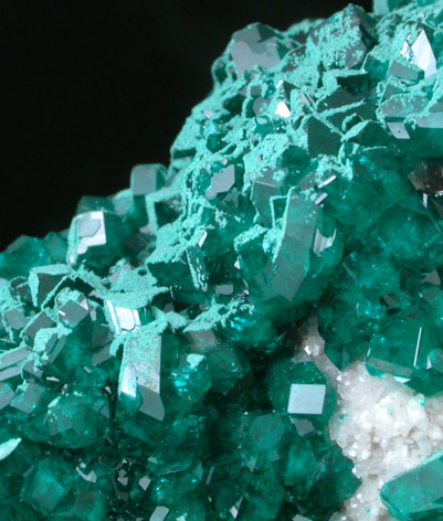 Dioptase with Heterogenite-2H from Tsumeb Mine, Otavi-Bergland District, Oshikoto, Namibia