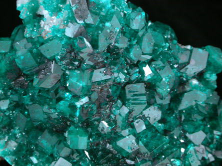 Dioptase with Heterogenite-2H from Tsumeb Mine, Otavi-Bergland District, Oshikoto, Namibia