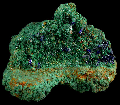 Azurite and Malachite from Tsumeb Mine, Otavi-Bergland District, Oshikoto, Namibia