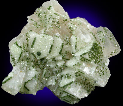 Duftite on Calcite from Tsumeb Mine, Otavi-Bergland District, Oshikoto, Namibia (Type Locality for Duftite)