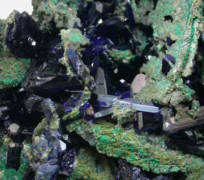 Azurite from Tsumeb Mine, Otavi-Bergland District, Oshikoto, Namibia