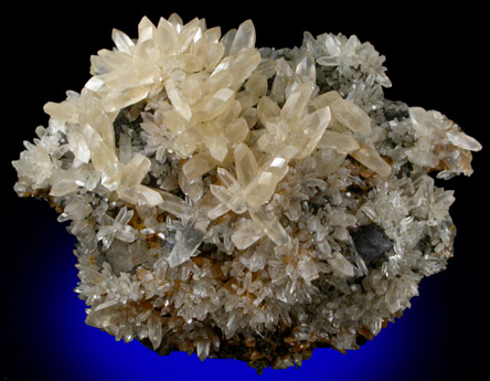 Smithsonite with Galena from Tsumeb Mine, Otavi-Bergland District, Oshikoto, Namibia