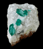 Dioptase on Calcite from Tsumeb Mine, Otavi-Bergland District, Oshikoto, Namibia