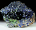 Azurite with Duftite from Tsumeb Mine, Otavi-Bergland District, Oshikoto, Namibia (Type Locality for Duftite)