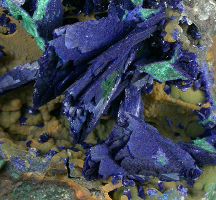 Azurite and Malachite from Tsumeb Mine, Otavi-Bergland District, Oshikoto, Namibia