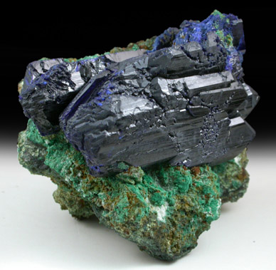 Azurite with Malachite from Tsumeb Mine, Otavi-Bergland District, Oshikoto, Namibia