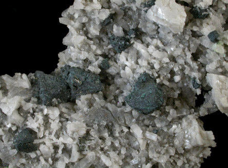 Tennantite on Quartz with Dolomite from Tsumeb Mine, Otavi-Bergland District, Oshikoto, Namibia