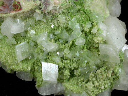 Calcite with Duftite from Tsumeb Mine, Otavi-Bergland District, Oshikoto, Namibia (Type Locality for Duftite)