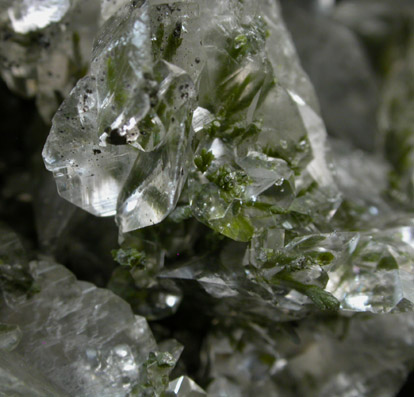 Calcite with Mottramite from Tsumeb Mine, Otavi-Bergland District, Oshikoto, Namibia