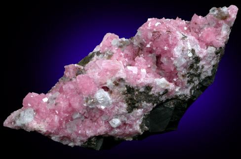 Rhodochrosite with Calcite from N'Chwaning II Mine, Kalahari Manganese Field, Northern Cape Province, South Africa