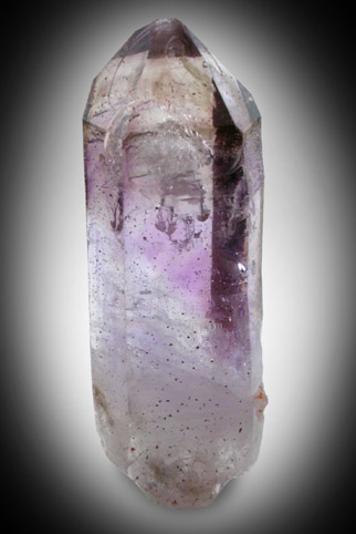 Quartz var. Amethyst with Hematite inclusions and smoky phantoms from Tafelkop, Goboboseb Mountains, 27 km west of Brandberg Mountain, Erongo region, Namibia