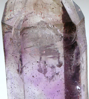 Quartz var. Amethyst with Hematite inclusions and smoky phantoms from Tafelkop, Goboboseb Mountains, 27 km west of Brandberg Mountain, Erongo region, Namibia