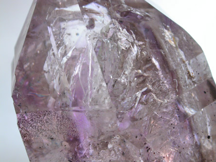 Quartz var. Amethyst with moveable bubble and Hematite inclusions from Tafelkop, Goboboseb Mountains, 27 km west of Brandberg Mountain, Erongo region, Namibia