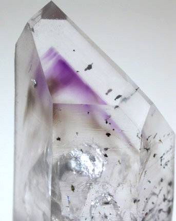 Quartz with Amethyst phantoms from Tafelkop, Goboboseb Mountains, 27 km west of Brandberg Mountain, Erongo region, Namibia