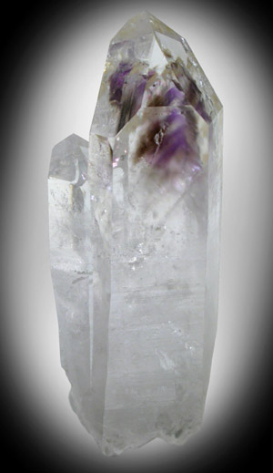 Quartz with Smoky and Amethyst phantoms from Tafelkop, Goboboseb Mountains, 27 km west of Brandberg Mountain, Erongo region, Namibia