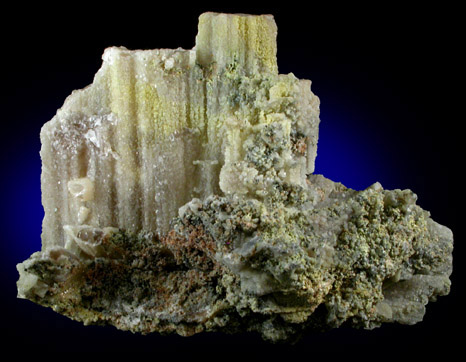 Anglesite on Cerussite from Broken Hill, New South Wales, Australia