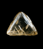 Diamond (1.61 carat macle, twinned crystal) from Kolmanskappe, Namibia