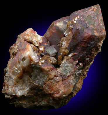 Scheelite on Quartz from Zinnwald-Cnovec District, Erzgebirge, Saxony-Bohemia border region, Germany-Czech Republic