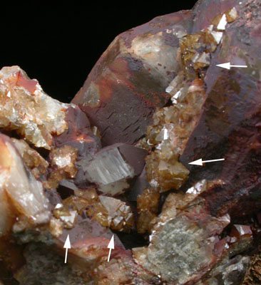 Scheelite on Quartz from Zinnwald-Cnovec District, Erzgebirge, Saxony-Bohemia border region, Germany-Czech Republic