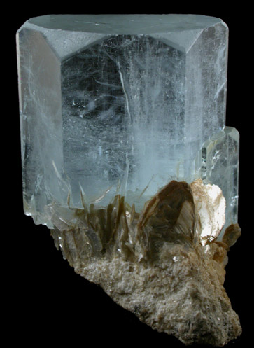 Beryl var. Aquamarine from Nagar, Haramosh Mountains, Gilgit-Baltistan, Pakistan