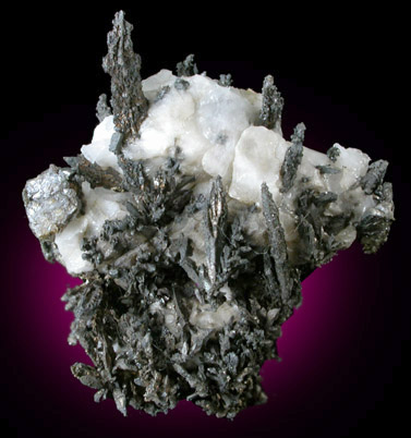 Silver in Calcite from Andres del Rio District, Batopilas, Chihuahua, Mexico