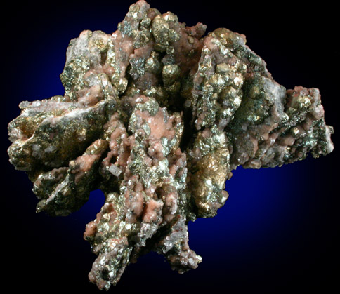 Pyrite on Barite from Frizington, West Cumberland Iron Mining District, Cumbria, England