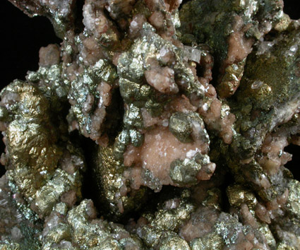 Pyrite on Barite from Frizington, West Cumberland Iron Mining District, Cumbria, England