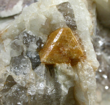 Microlite in Albite and Lepidolite from Dunton Quarry, Plumbago Mountain, Hall's Ridge, Newry, Oxford County, Maine