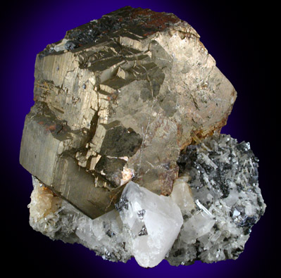 Pyrrhotite, Calcite, Galena, Quartz from Dalnegorsk, Primorskiy Kray, Russia