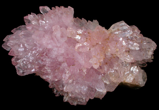 Quartz var. Rose Quartz Crystals from Lavra Berilo Branco, Minas Gerais, Brazil