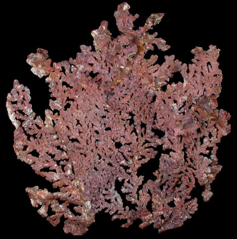 Copper with Cuprite from Ray Open Pit Mine, Pinal County, Arizona