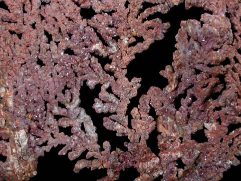 Copper with Cuprite from Ray Open Pit Mine, Pinal County, Arizona